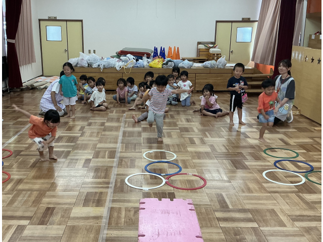 何度か練習するうちに自信満々で取り組むようになりました♪