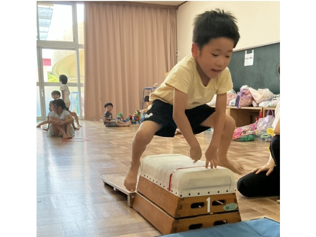 跳び箱に初挑戦！！