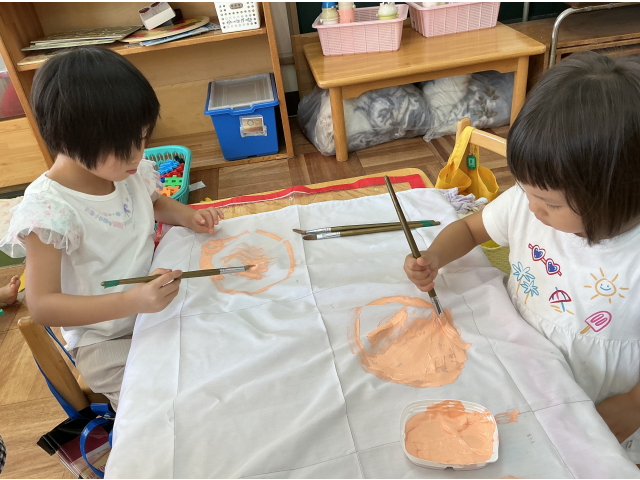 自分のお顔を描こう(⌒∇⌒)