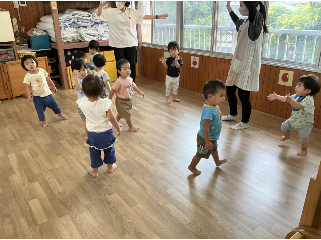 みんなで体操たのしいね☺