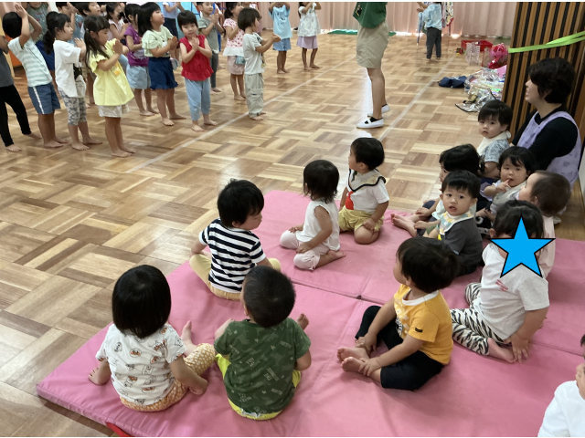 きりん組のお遊戯見たよ☆