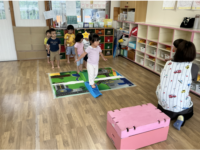 「落ちないように・・」