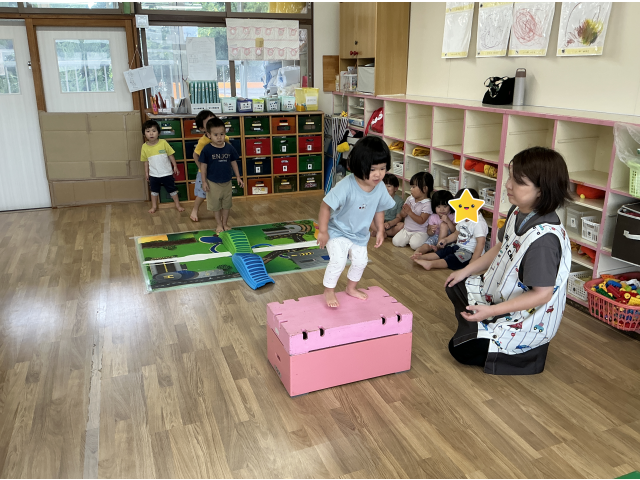 「見ててねー！」