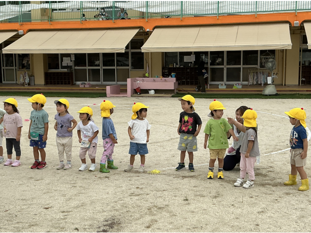 見てもらいながらの練習は、緊張するね