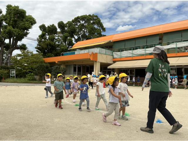 みんなで行進☺