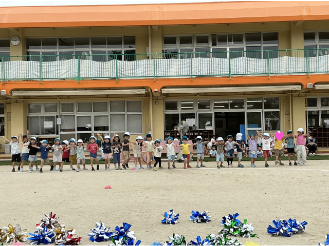 掛け声やポーズを子どもたちと一緒に考えました！お楽しみに！