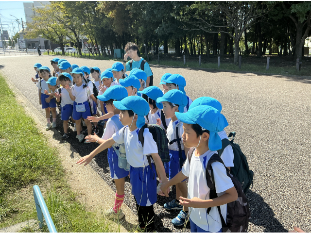 川名公園に着くと小さいお友だちが手を振ってくれました♡