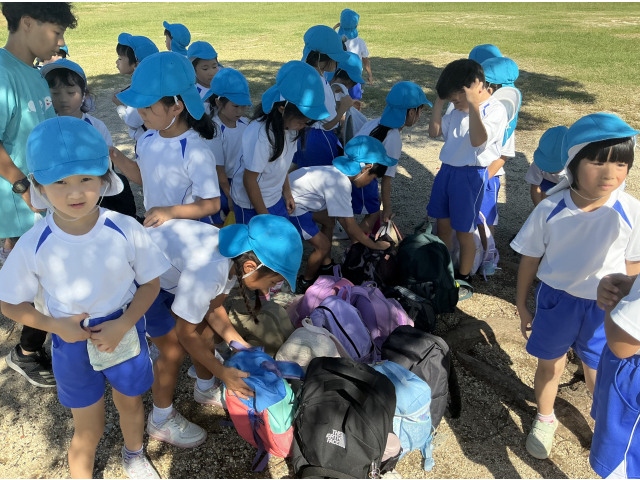 今度は芝生広場へ！