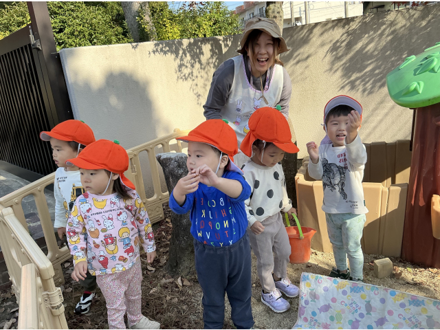 どんぐり見～つけた！