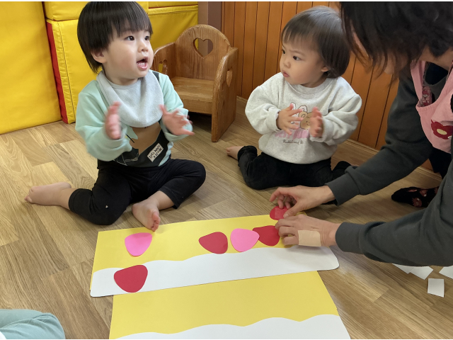 上手に貼れた～👏