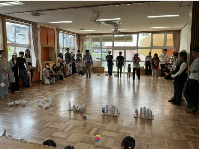 お父さん、お母さんは遠くから挑戦！子ども達も応援していました😊