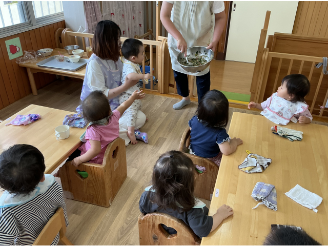 さあ！　混ぜてみるよ～。