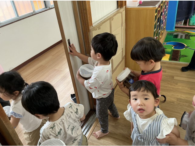 お家を元の場所に戻すのも子どもたちがお手伝いしてくれます✨