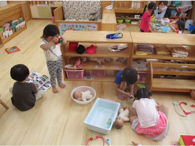 遊んでいるところをぱしゃり！