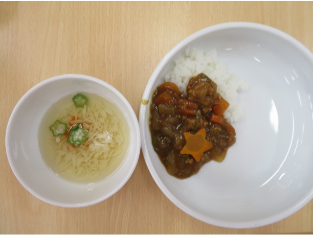 お星さまカレー
と天の川スープ