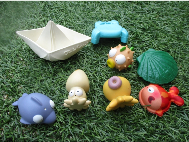 海の生き物もいます