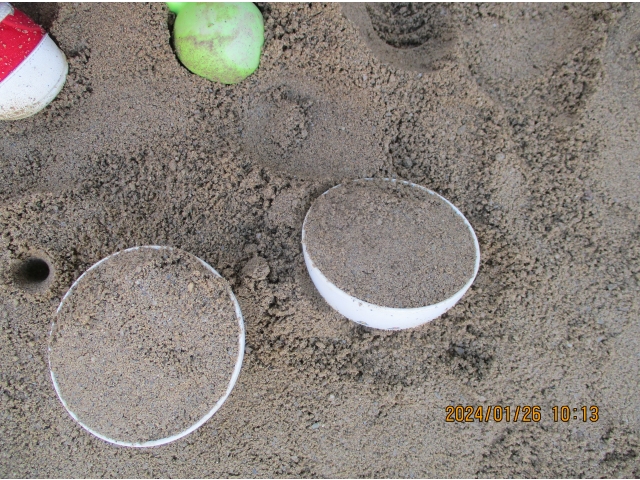 砂場◎作ったよ！