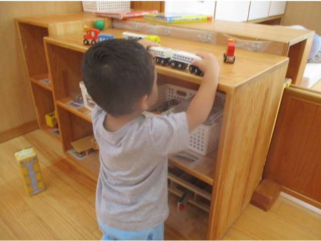 電車を並べて…