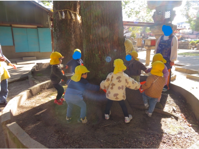 みんなで手を繋いで…