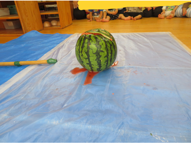 ヒビが入りました