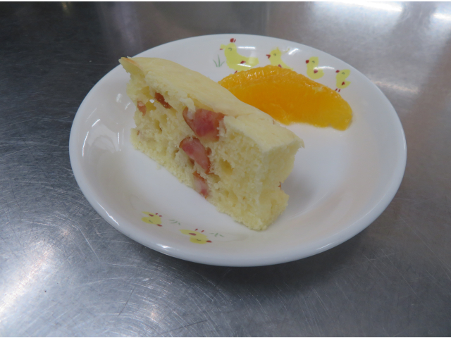 ウィンナー入りパンケーキ