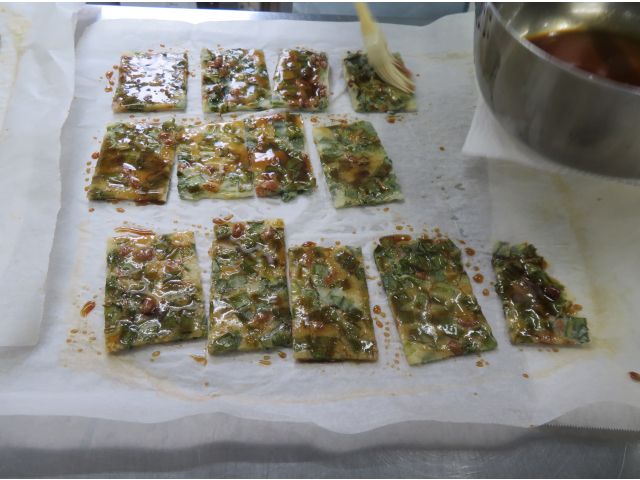 ニラチヂミの完成！