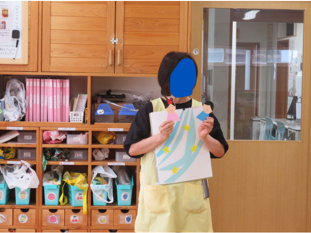 七夕のお話を聞きました。