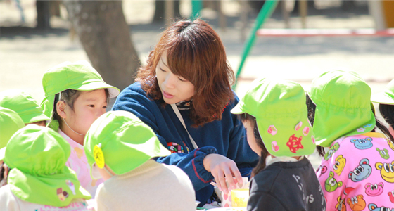 保育所での風景