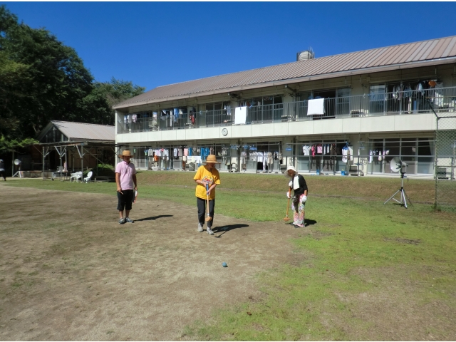 きれいな秋空の下で…