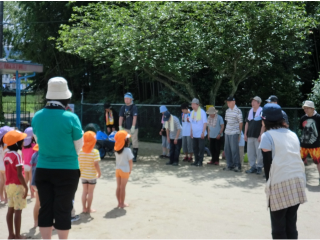 元気にごあいさつです