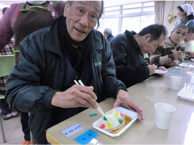 きれいにできたでしょ！
いただきま～す☆