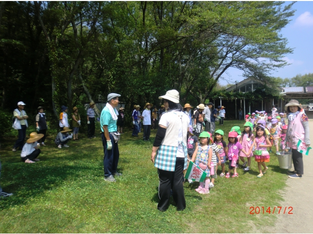 園児さん到着！