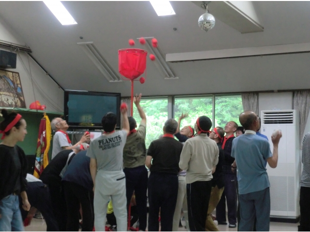 利用者さんもがんばりました