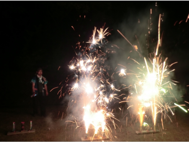 最後の花火。ずっと見ていたい気分になります。
