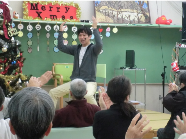 先生を見て真似します!(^^)!