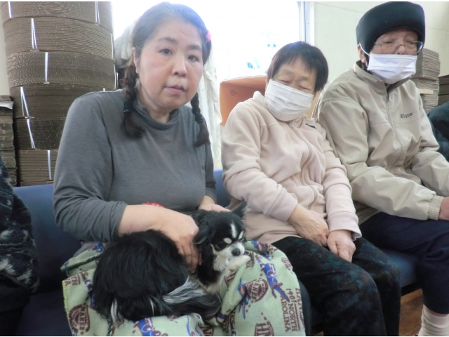 犬の温もりを感じ(*^^)v