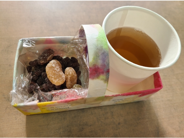 豆の代わりに甘納豆