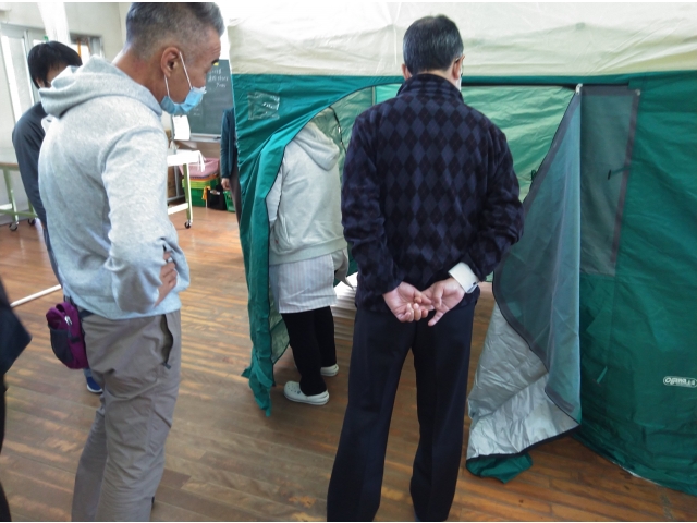 テントができました。