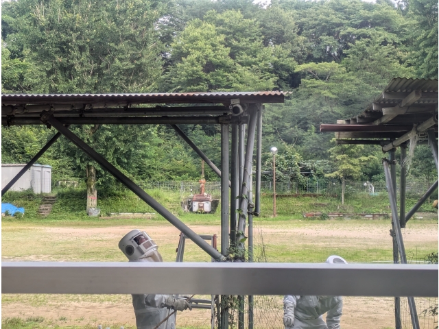 安全な居室からみなさんで見学・・・