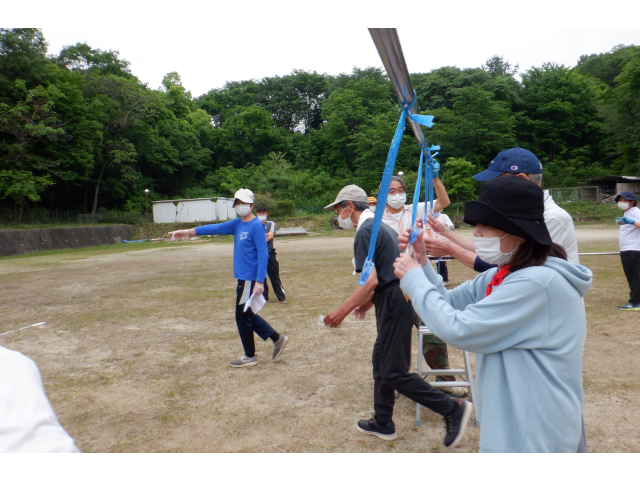 2種目目パン取り競争です☆彡　好きなパンを目指して頑張って♪