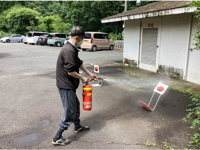 上手く消火できました⭐