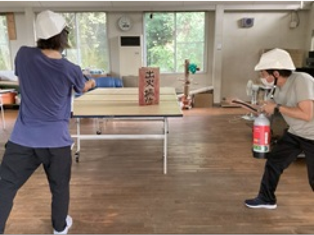 初期消火です♪