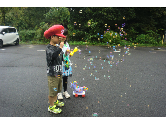 体験参加賞のシャボン玉です☆彡楽しそうです～