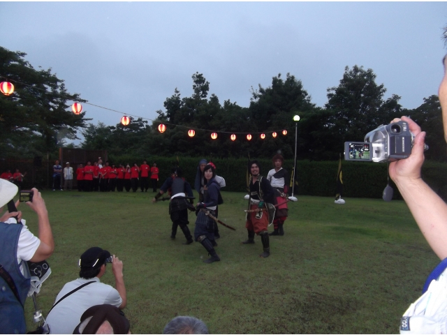 葵武将隊の記念撮影