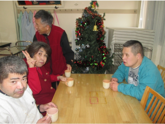 ツリーと一緒に（・▽・）