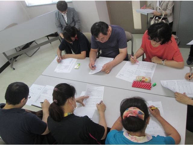 ストレスチェック表をやってます。