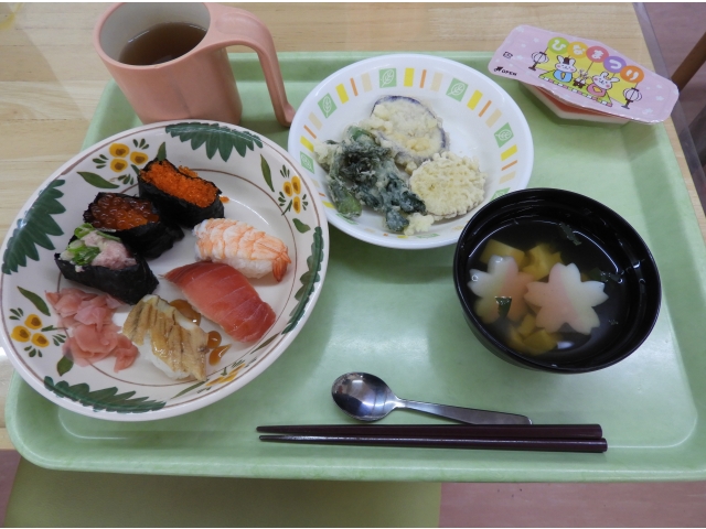 こちらは握り寿司の利用者様のものです。