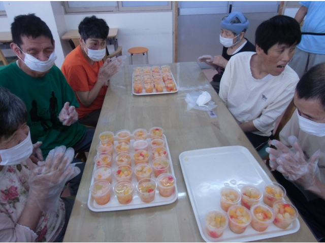 フルーツポンチの出来上がり♫