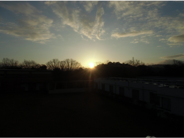 藤川の里からの初日の出