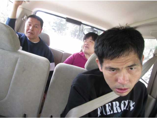 ドライブしながらむらさき麦まつりへ。わくわく！